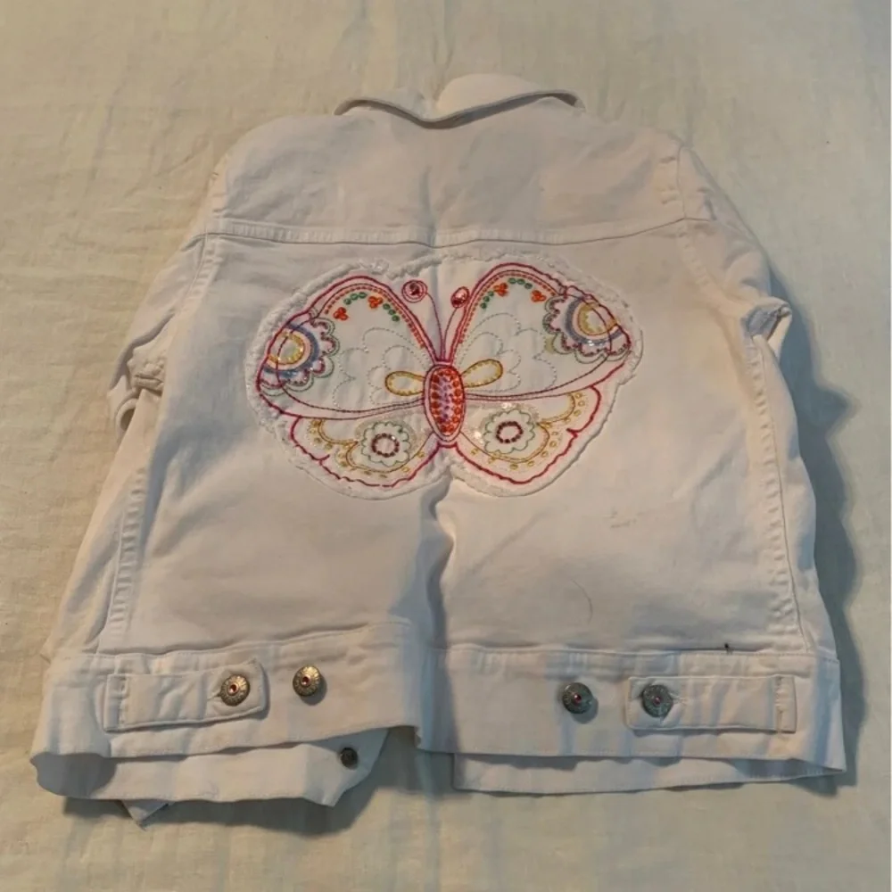 Kids White jean jacket